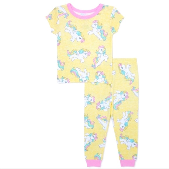 New My Little Pony Girls Baby Pajama Set 2 Piece New In Package 2T Yellow - Picture 1 of 4